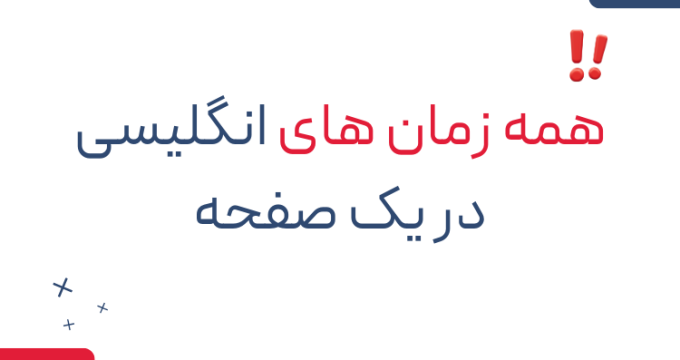 همه زمان های انگلیسی در یک صفحه